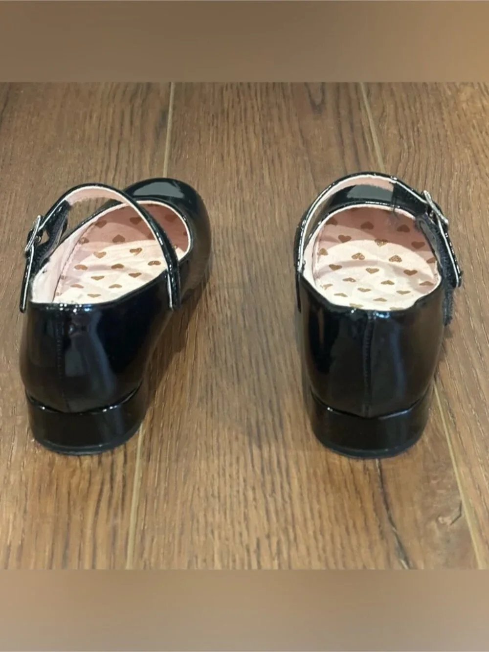 Jumping Beans Black Patent Mary Jane Dress Shoes Size 11